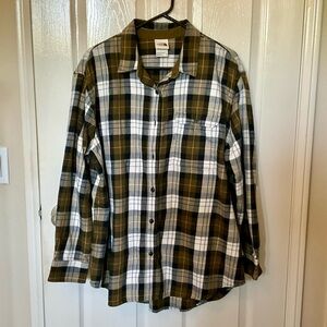 THE NORTH FACE PLAID BUTTON DOWN SHIRT XL TALL Brand New